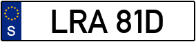 Trailer License Plate